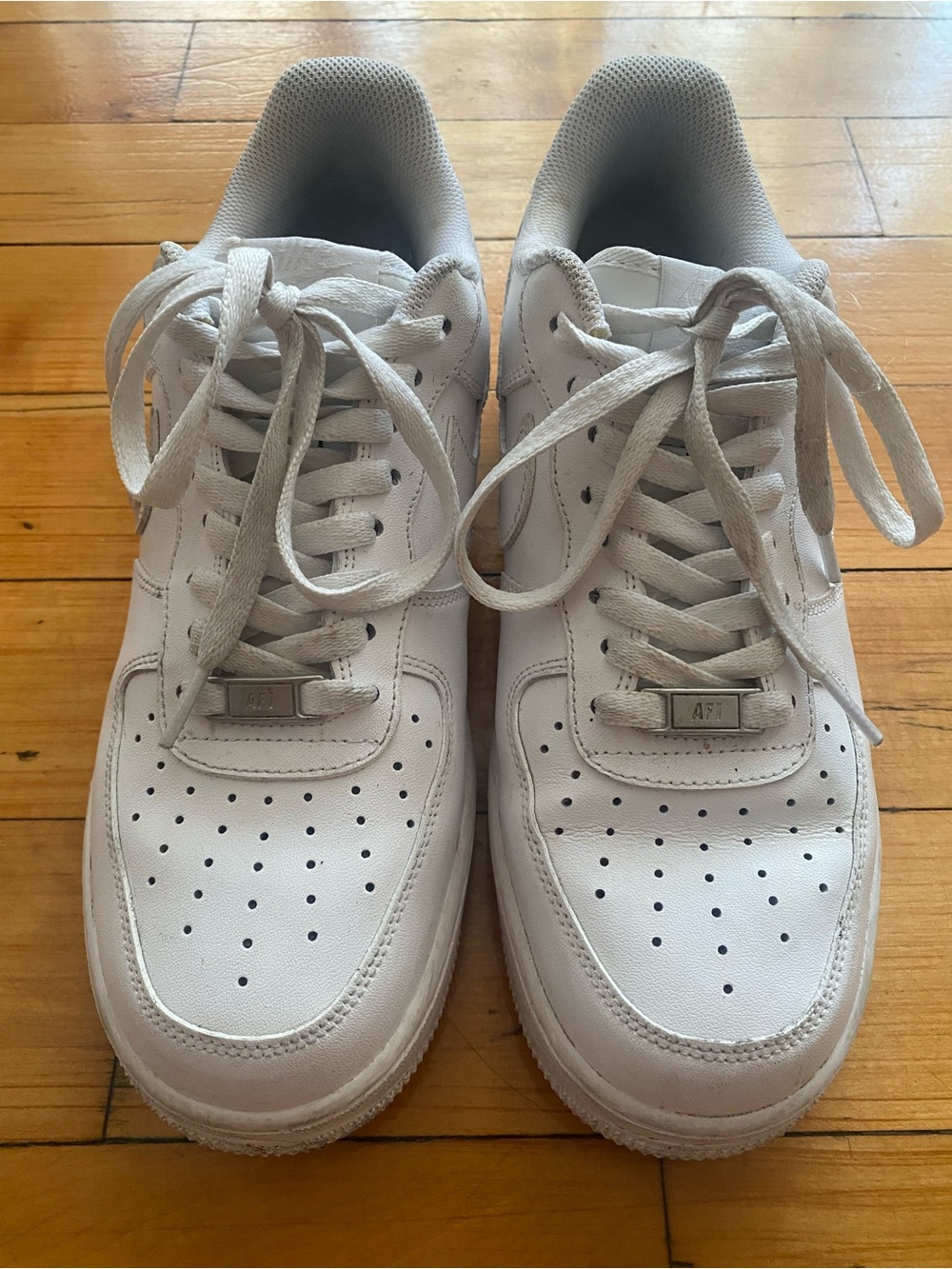 🤍 EUC White Nike Air Force 1 - men’s Size 7.5 - Picture 3 of 6